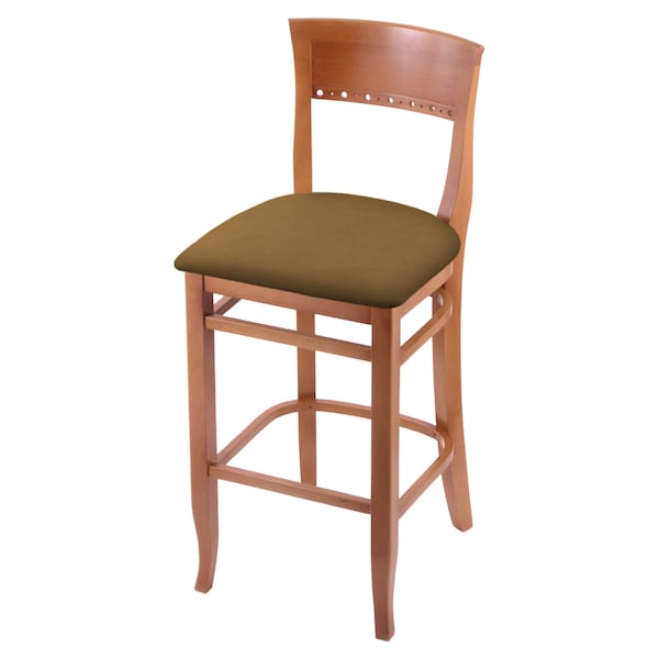 Holland Bar Stool Co 30" Bar Stool, Medium Finish, Canter Saddle Seat 316030Med012 - main